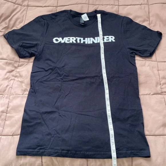Overthinker T shirt unisex size small - Picture 3 of 6